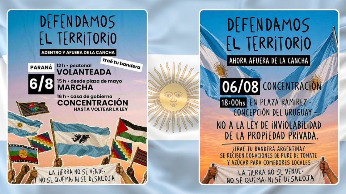 Organizaciones sociales se movilizarán a Casa de Gobierno el jueves 6 en repudio al proyecto de Ley de Inviolabilidad de la Propiedad Privada