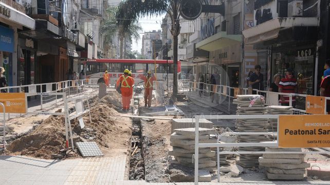Habrá descuento para los comercios frentistas de la obra de Peatonal