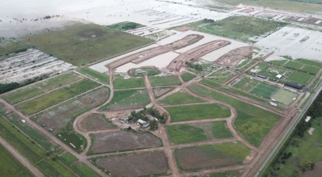 El loteo ubicado a la vera de la autopista a Córdoba y la ruta provincial 34-S se encuentra clausurado.