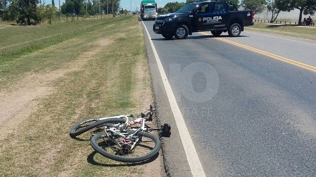 San Guillermo: un automóvil embistió a una bicicleta y murió el ciclista