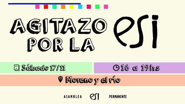 Convocan a un agitazo por la Educación Sexual Integral