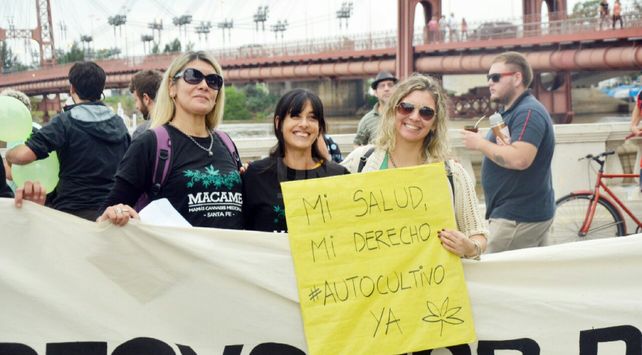 Macame en la marcha por la legalización de la marihuana