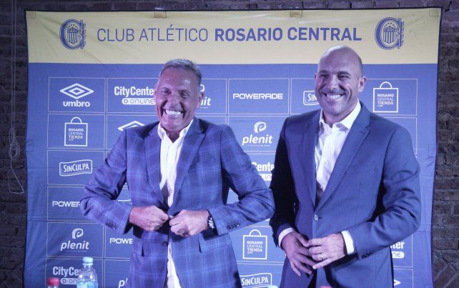El técnico Miguel Angel Russo y el presidente Gonzalo Belloso comparten la pasión por el fútbol y Central.
