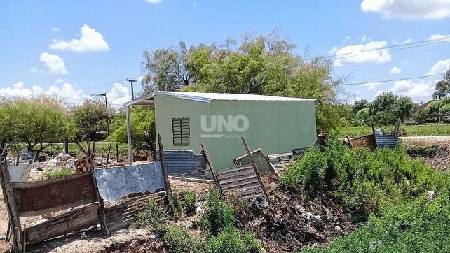 Vivienda construída en barrio Las Lomas