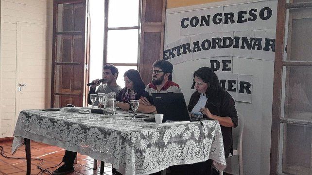 El Congreso de Agmer sesionó este jueves en Colón.
