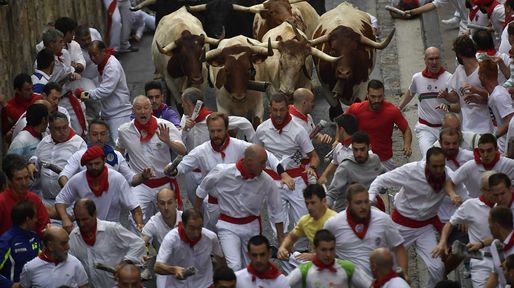 Un herido por corneada en el primer encierro de San Fermín