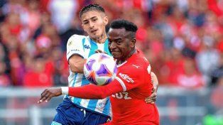 Independiente fue local ante Racing. Terminó 1 a 1.