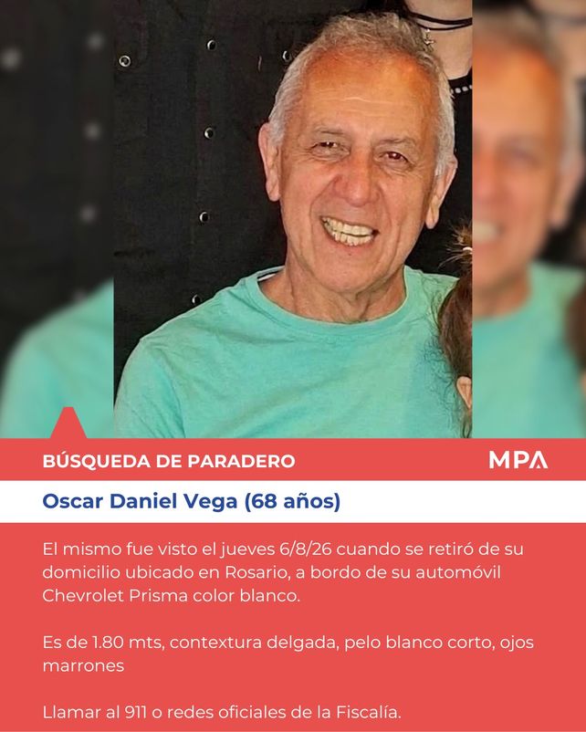 Nada se sabe de Oscar vega desde el 5 de agosto pasado