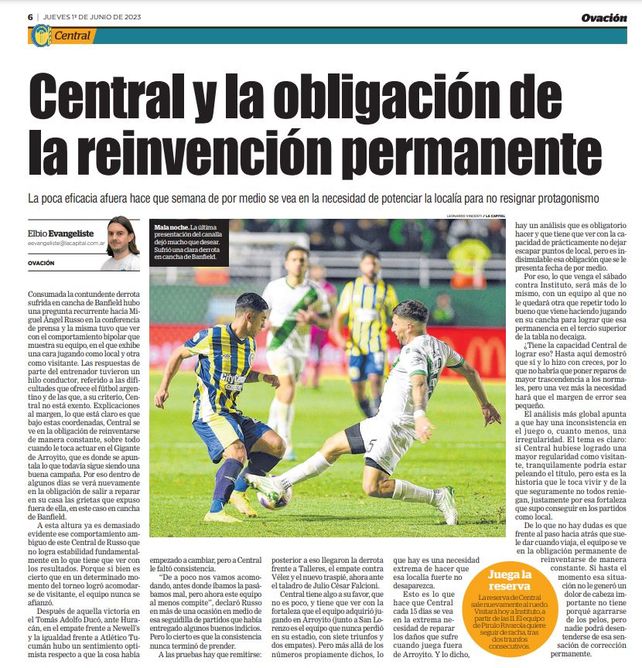 Junio de 2023. En aquel entonces Central tenía los mismos problemas de visitante que tiene ahora.