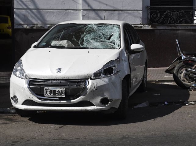 siniestro. El auto que manejaba el jugador de fútbol fue llevado hasta la comisaría