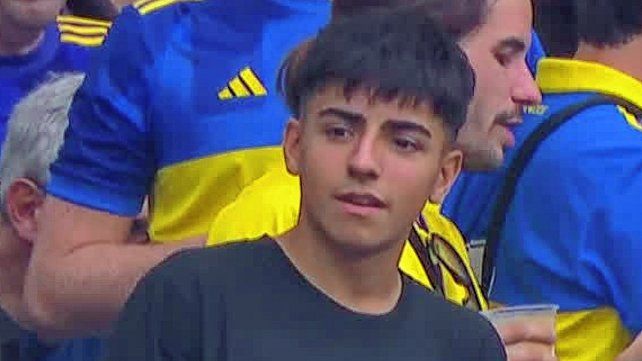 Benjamín Agüero es uno de los miles de hinchas Xeneizes que están en el estadio.