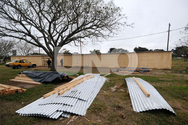 Se construyeron los primeros 18 módulos para los evacuados