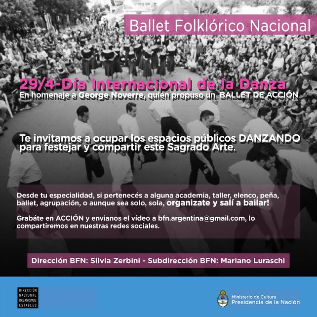 Invitan a bailar en espacios públicos para conmemorar el Día Internacional de la Danza