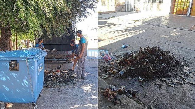 Incendios de contenedores: un gasto millonario que preocupa a la Municipalidad.