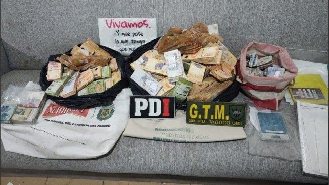 Se secuestraron $16 millones y ocho celulares