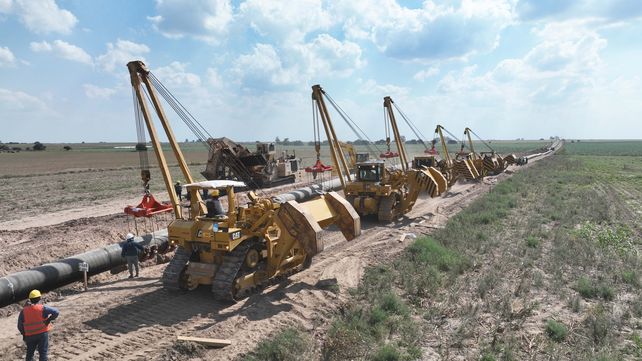 Más de 47.700 caños de 12 metros de largo se utilizaron para la construcción del Gasoducto Néstor Kirchner.
