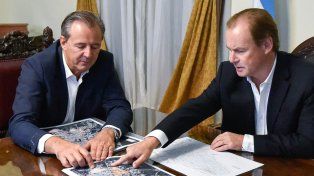 Bordet rubricó este lunes el convenio con Bahl
