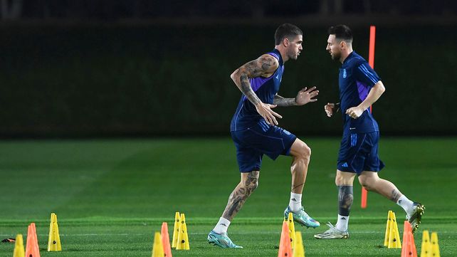 Selección Argentina: entrenaron Rodrigo De Paul y Ángel Di María