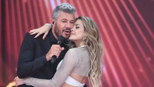 Marcelo Tinelli y Milett Figueroa