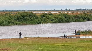 Hallazgo. Encontraron muerto a Leandro Urdener tras nueve días de búsqueda en el río Salado.