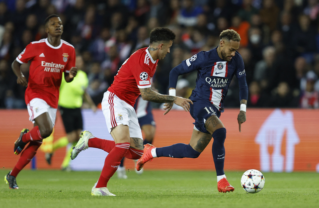El PSG extrañó mucho a Messi y empató ante Benfica en París