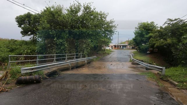 Lluvias en Paraná: Así está el puente de calle Gálvez donde cayó el auto de Fiorella