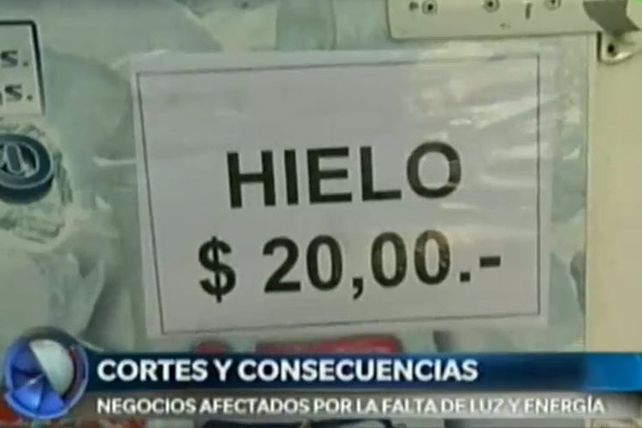 Las consecuencias de los cortes de luz en los negocios de la ciudad
