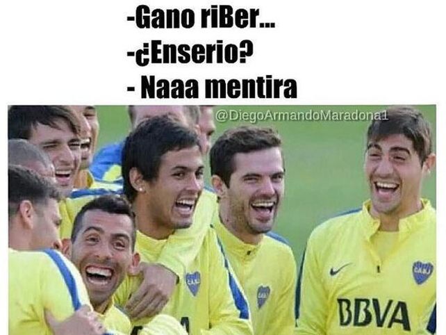Yo ya la tengo: los memes más divertidos con las cargadas de Boca a River
