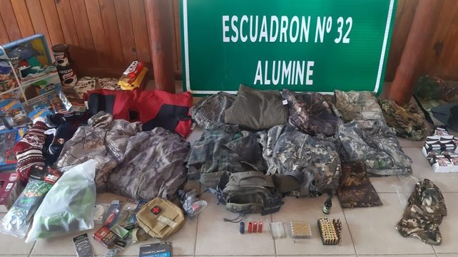 Tres chilenos ingresaron de manera ilegal a Argentina con un cargamento de municiones