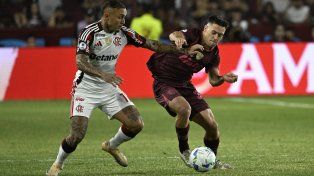 Lanús fue local en la ida ante Flamengo.