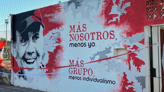 Alejandro Sabella tuvo su homenaje con un mural en Tandil