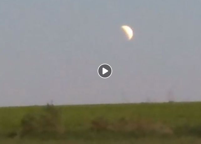 El eclipse en el amanecer lunar.&nbsp;