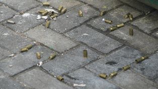 Las vainas desparramadas en el microcentro no eran una amenaza