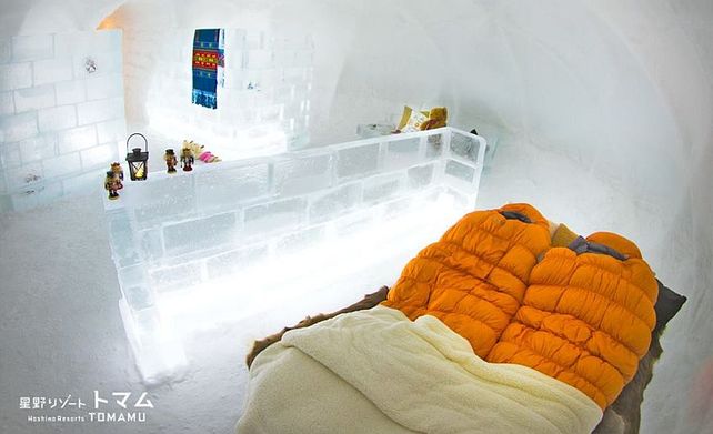 Un Hotel de hielo en Japón tiene la habitación donde podrías morir de frío
