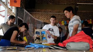 Arte, el lenguaje elegido por los adolescentes de la escuela Grilli