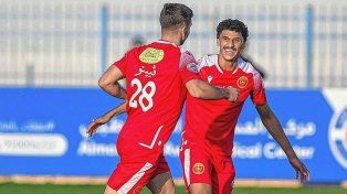 Luciano Vietto, el argentino que anotó en Navidad por la segunda división de Arabia Saudita.