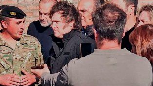Javier Milei viajó a Bahía Blanca para participar del comité de crisis