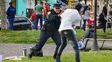Advertidos. Como estas peleas son habituales en los últimos tiempos, la Policía vigila y actúa.