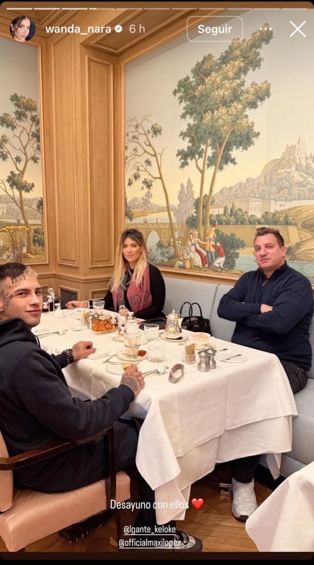 Wanda Nara revolucionó las redes sociales con una foto junto a L-Gante y Maxi López