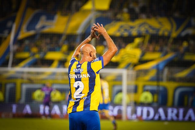 El Pelado Quintana venía haciendo un gran partido y el gol en el final fue el broche de oro.