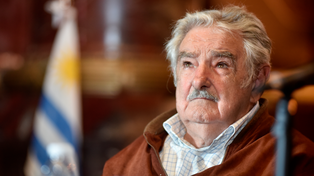Pepe Mujica en una de sus visitas a Rosario