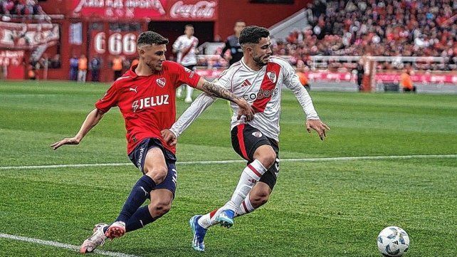 River no logró prevalecer frente a un Independiente que jugó casi todo el partido con 10 jugadores.
