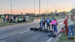 Corte en la ruta 168