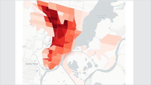 Un estudio mide cuál es el barrio más caliente de la ciudad de Santa Fe