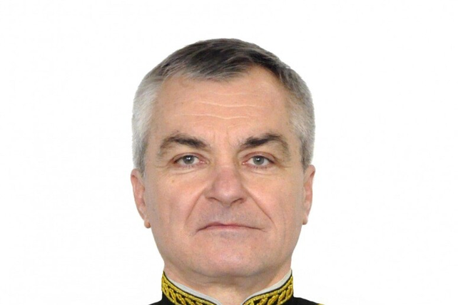 El almirante Viktor Sokolov, presuntamente muerto durante el ataque ucraniano contra la sede del estado mayor naval en Sebastopol.