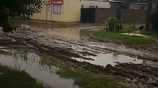 Las calles de barrio Nueva Pompeya tras las lluvias