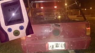 Alcoholemia récord: conducía con 6