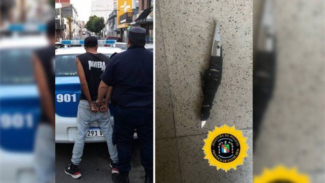 La lesionado y el autor del ataque son personas en situación de calle. El agresor fue detenido y la víctima fue trasladada al hospital con una herida en la pierna.