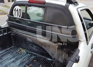 Registran a un quemacoches en acción en barrio Candiotti