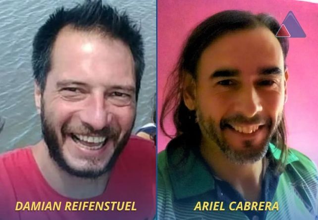 Damián Reifenstuel (prófugo) y Ariel Cabrera